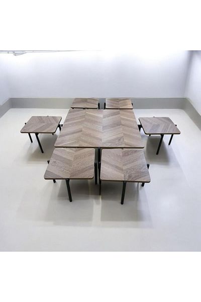 DEC13 6+1 service tables with a modern and distinctive design
