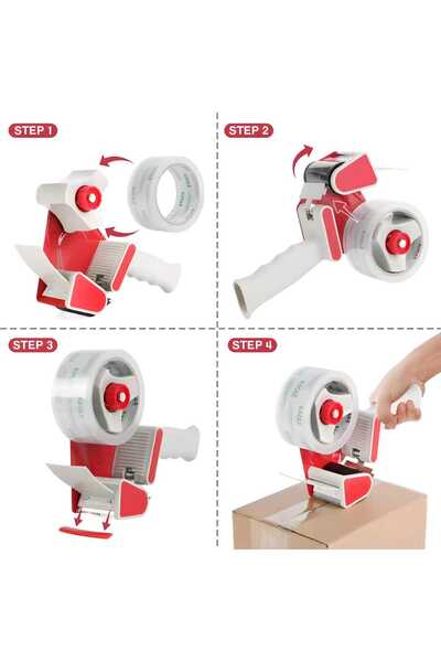 Generic Packaging Tape Dispenser Machine One Handed Operation Sealing Packer with sharp cutting Edges