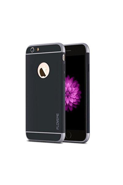 BLACK Husă de protecție hibridă de lux 3 în 1 pentru iPhone 6/6s, neagră