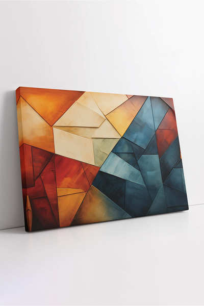 KOSS Dijital Pictură pe pânză cu forme abstracte, pictură cu forme geometrice...