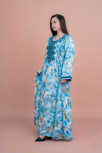 IKKXA Modern Embroiderd Jalabiya