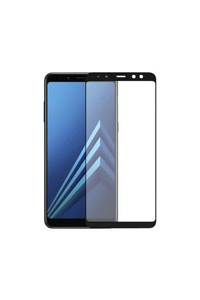 BLACK Folie de protecție pentru ecran din sticlă securizată, 9H, pentru Samsung Galaxy A5 / A8 2018, Negru