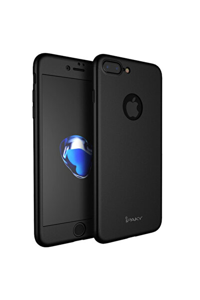 BLACK IPAKY Θήκη πλήρους κάλυψης 360° (μπροστά + πίσω + γυαλί) για Apple iPho...