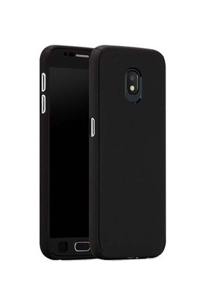 BLACK Husă Full Cover 360° (față + spate + folie de sticlă) pentru Samsung Ga...