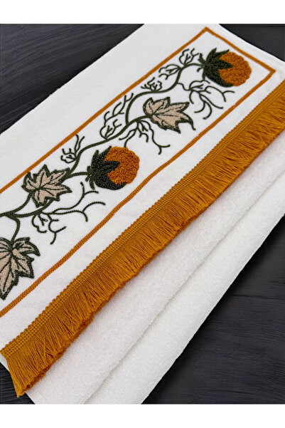 AYHANHOME Пунч вишивка з бахромою 1 шт. 50x90 рушник для рук і обличчя