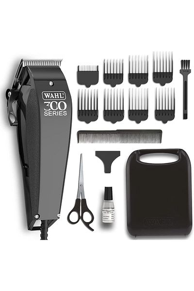 Wahl Home Pro 300 Series Hair Cutting Kit, Corded Hair Clipper Kit For Mens Grooming, 8 Comb Attachm