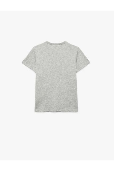 Koton Printed Short Sleeve Crew Neck T-Shirt