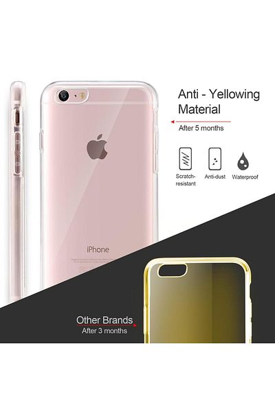 OEM Protective case for iPhone 7 Plus, ultra slim, TPU front-back, transparent