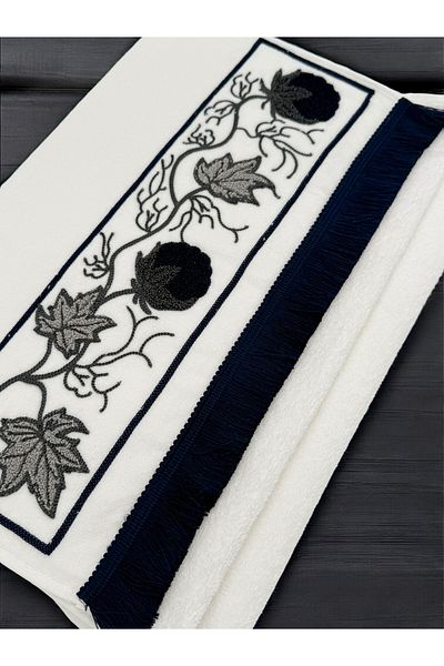 AYHANHOME Σετ πετσετών προσώπου 1 τεμαχίου 50x90 με κεντημένο κρόσσι
