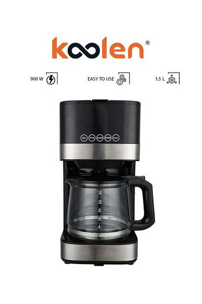 Koolen Coffee Maker Digital WITH Filter 1.5 L 900 W Black