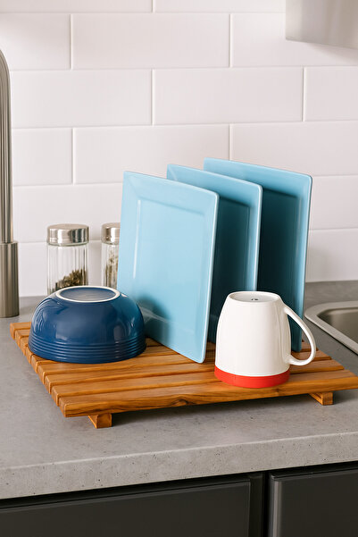 KütükOn Ahşap Bulaşık Selesi – Çok Amaçlı Bulaşıklık ve Fırın/Kahve Makinesi ...