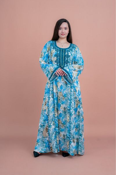 IKKXA Modern Embroiderd Jalabiya
