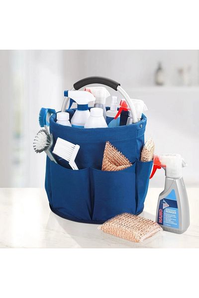 Saban Cleaning Bag – Multi-Compartment, Handle, Cleaning Material Carrying and Storage Organizer |   28X28X26,