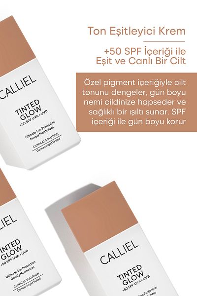 CALLİEL Daily Colored Liquid Sunscreen Light Structure Tone Equalizing +Spf 50 – 02 - 50 ml