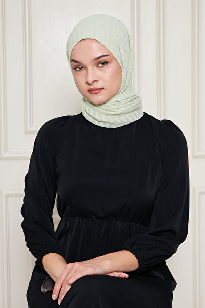 Gigiscarfs Σάλι Arya Chiffon με ντεγκραντέ ρίγες - Water Green -