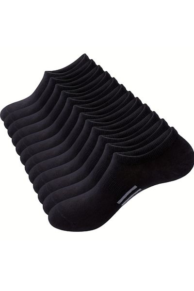 Çorap Bakkalı Unisex 5 ζευγάρια ριγέ κάλτσες μπαλαρίνας μικτών χρωμάτων (αόρατες από το παπούτσι)