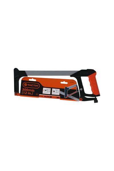 Generic Tactix Heavy Duty Sturdy Multi Functional Hacksaw Frame Black and Orange 12inch