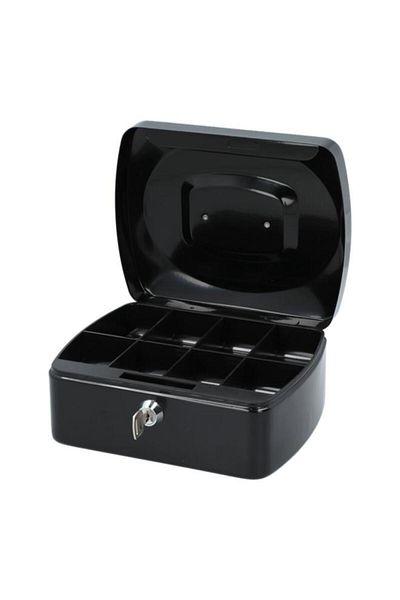 Generic Tactix Metal Cash Box Black 8inch