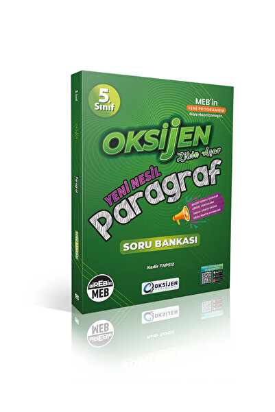 Oksijen Yayınları Oksijen Yayınları 5. Sınıf Paragraf Soru Bankası Yeni