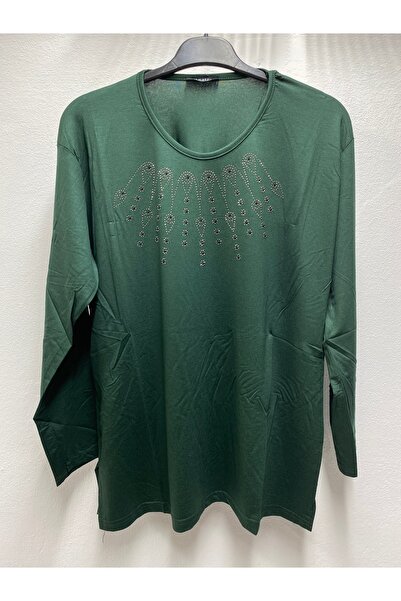 NEZİR KENDİNDEN TAŞLI YAZLIK BAHARLIK LİKRALI ANNE KADIN BLUZ PENYE