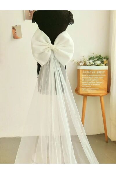 Patiska Nostalji Beyaz Düğün Abiyesi