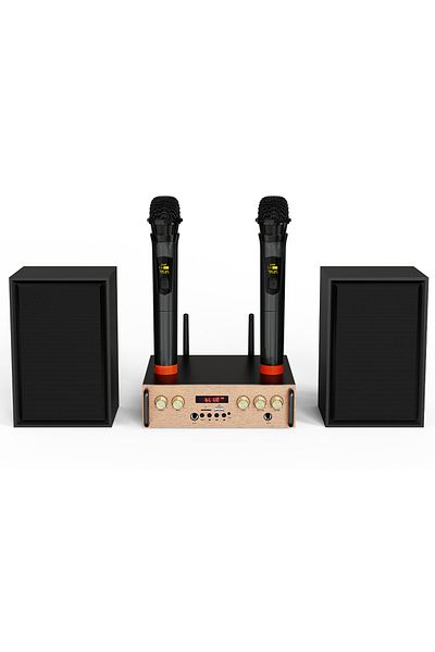 Victress 80W HiFi Bluetooth Speaker System with Wireless Mic