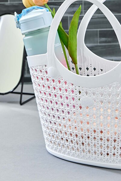 Turkco Premium Silicone Easy Storage Basket Bag Organizer, 5.5Lt, 30X17X31Cm
