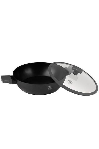 Berlinger Haus Deep frying pan with titanium surface and lid 30 cm Anthracite Collection