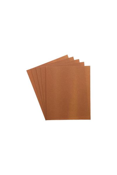 Generic ACE 5-Piece Super Fine Aluminium Oxide Bare Wood Sandpaper Brown 9 x 11inch 19800