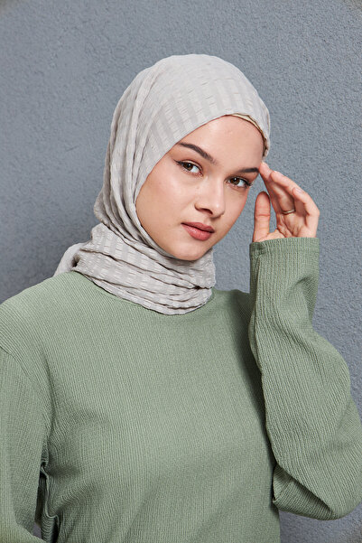 Gigiscarfs Σάλι Arya Chiffon με ντεγκραντέ ρίγες - Dingin Grey -