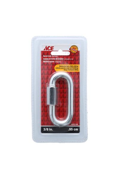 Generic موصل سلسلة ACE Quick Link باللون الفضي مقاس 3/8 بوصة