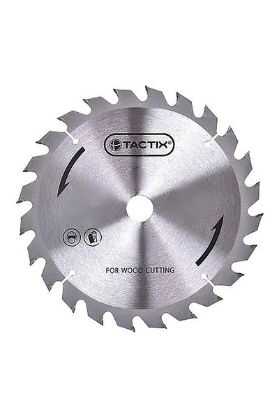 Generic Tactix 40-Teeth 8000RPM Strong Tungsten Carbide Cutting Disc Silver 185mm 434637
