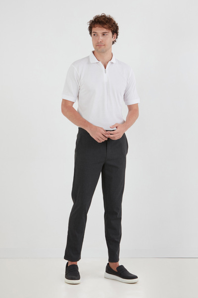 Fulla Moda Tie Waist Jogger Fabric Trousers
