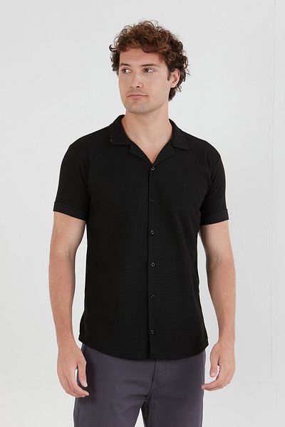 Fulla Moda Βασικό Τρικo Ραμμένο Πουκάμισο