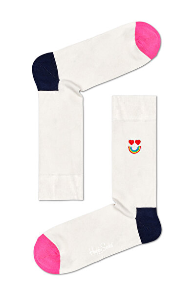 Happy Socks جورب قوس قزح سعيد مطرز