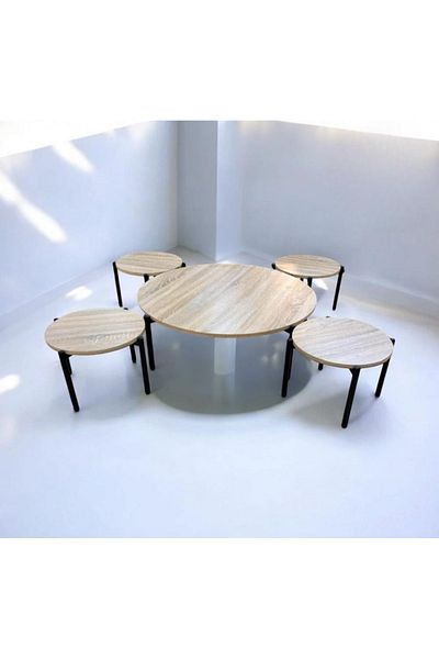 DEC13 Modern and elegant design 4+1 serving table set