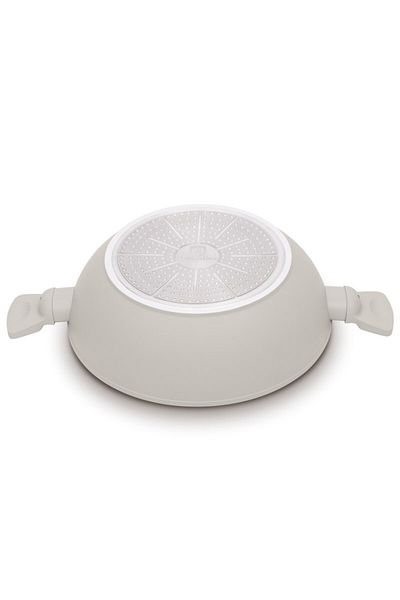 Berlinger Haus WOK pan with titanium coating and lid 30 cm Sahara Collection