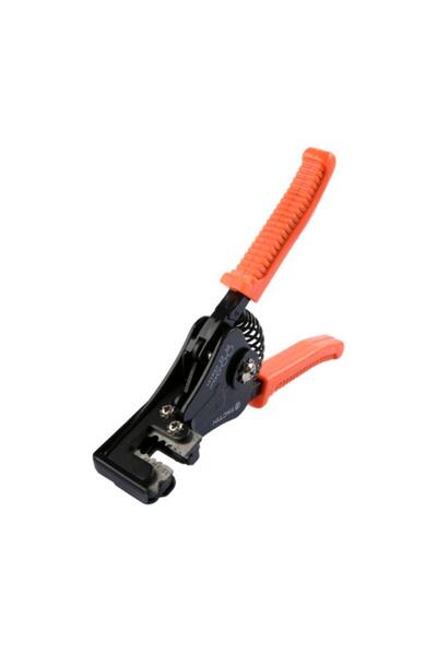 Generic Tactix Durable and Efficient Ergonomic Automatic Wire Stripper Black and Orange