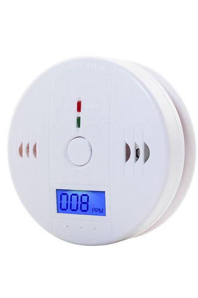 REVOSE Carbon Monoxide Detector, Digital LCD Display, Alarm, Batteries Included, 11 x 11 x 4 cm, White