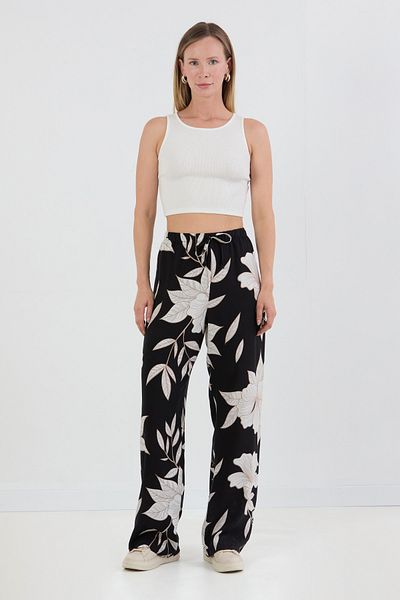 Fulla Moda Παντελόνι Palazzo με σχέδια
