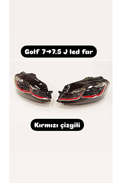 Bosch Golf 7 Uyumlu J Led Far Golf 7.5 Led Far Sağ Sol Takım 2012-2017 Uyumlu