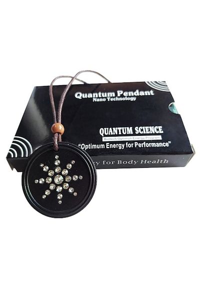 Tessero Colier snur cu pandantiv Quantic pentru echilibru energetic, stare de bine si protectie, unisex, neg
