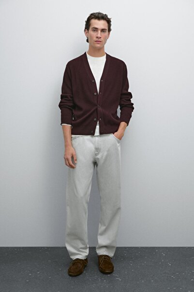 Massimo Dutti Dokulu triko hırka