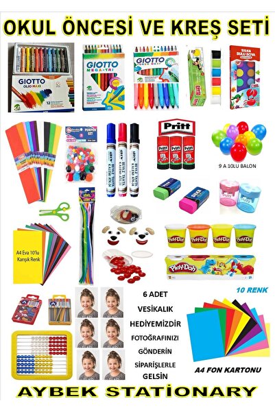 Silka Aybek Statıonary Kreş & Okul Öncesi Set