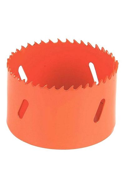 Generic Tactix Bi-Metal Construction Hole Saw with HSS M3 Cutting Teeth Orange 67mm 440065