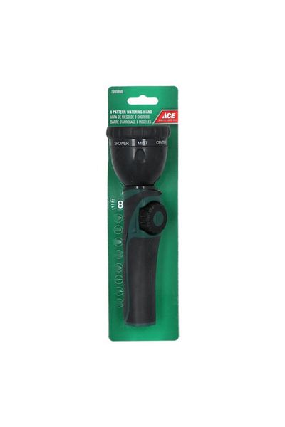 Generic ACE 8-Pattern Adjustable Watering Wand Green and Black 7999896