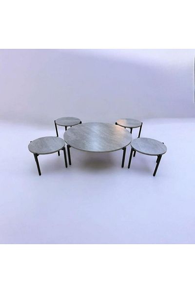 DEC13 Modern and elegant design 4+1 serving table set
