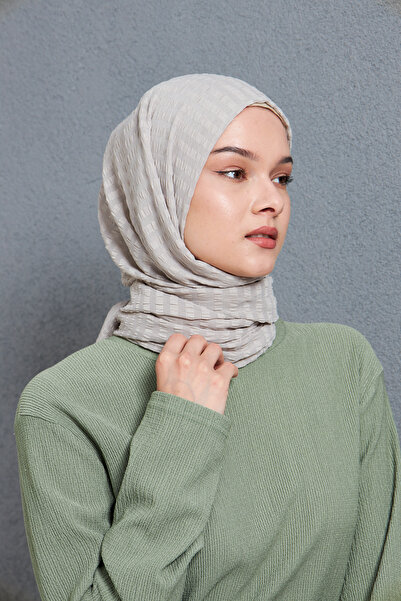 Gigiscarfs Σάλι Arya Chiffon με ντεγκραντέ ρίγες - Dingin Grey -