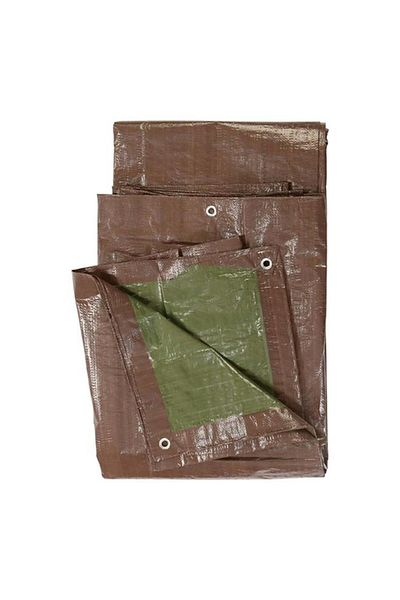 Generic ACE Multi-Purpose Polyethylene Reversible Tarp Brown and Green 9 x 12ft