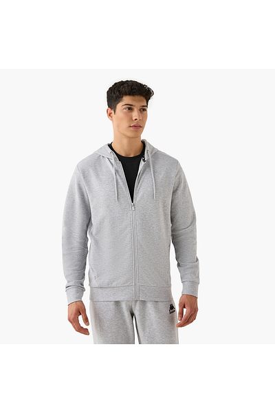 Kappa Regular Fit Zip Through Hoodie with Pockets